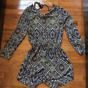 Patterned romper